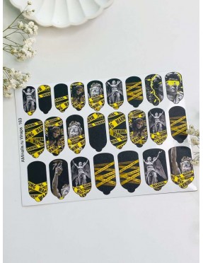 Пленки для дизайна ногтей Ami-Nails T163 (24шт/1лист)