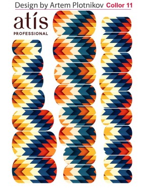 Пленки для дизайна ногтей Atis Ornament 2 (25шт/1лист)